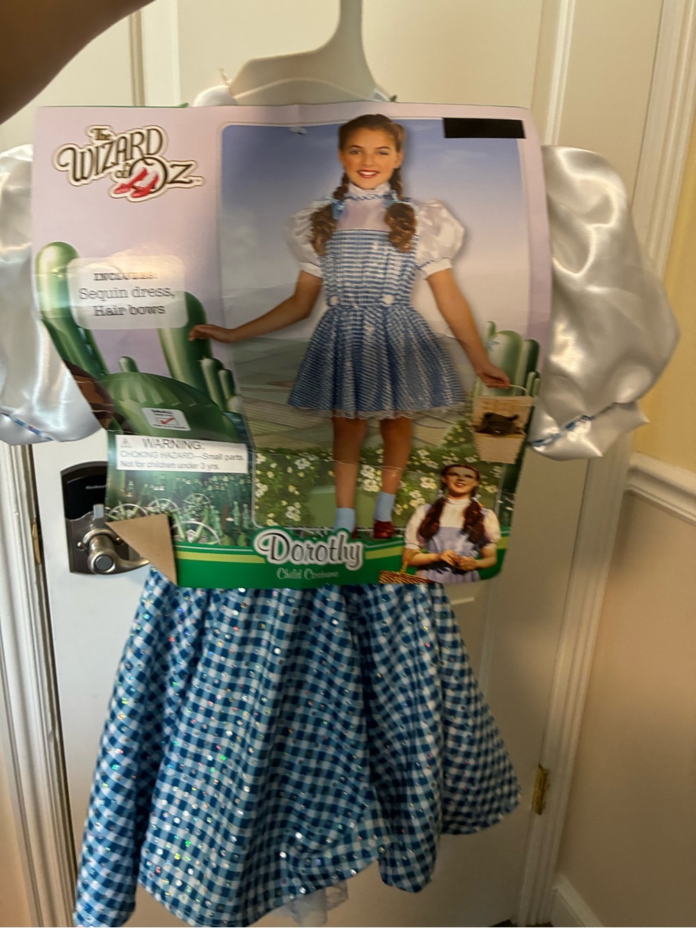 nwt Dorothy Wizard of Oz Blue Gingham Kids Costume by